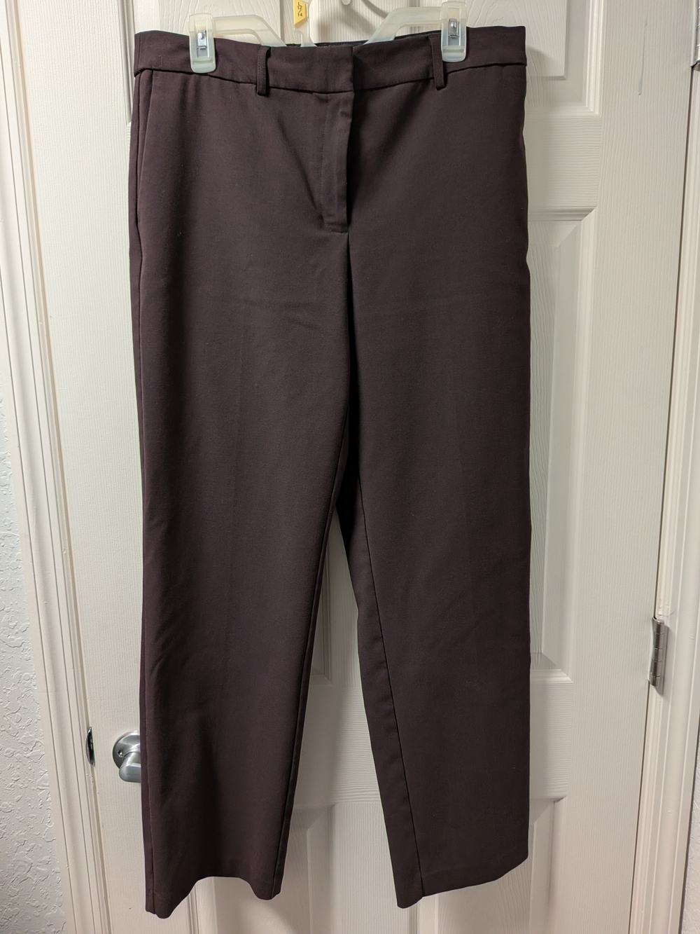 Women's Rachel Zoe Brown Straight-Leg Dress Pants